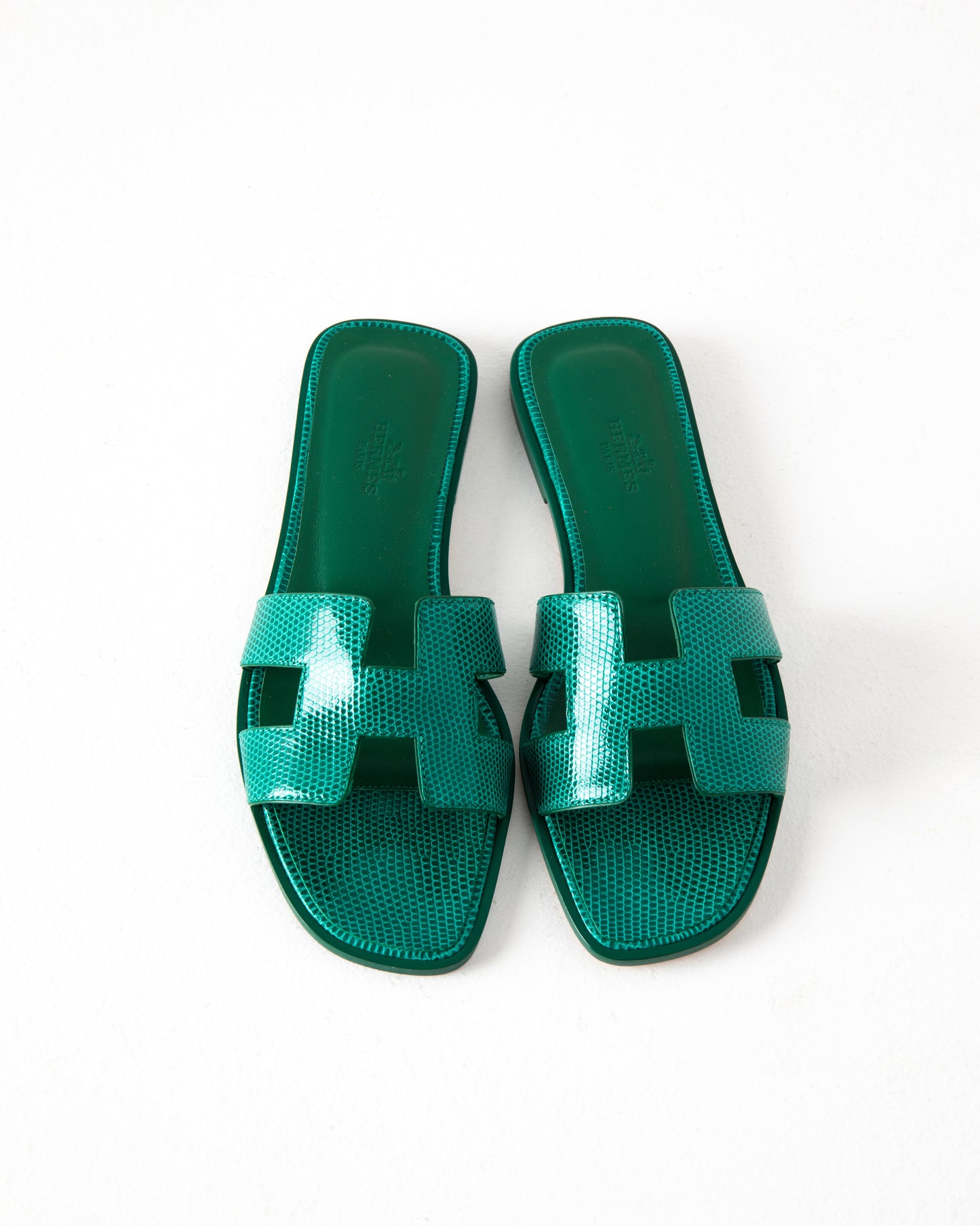 Oran Sandal Green Lizard