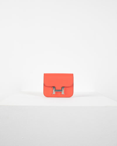 Constance Slim Compact Rose Texas / Sienne with Palladium Hardware