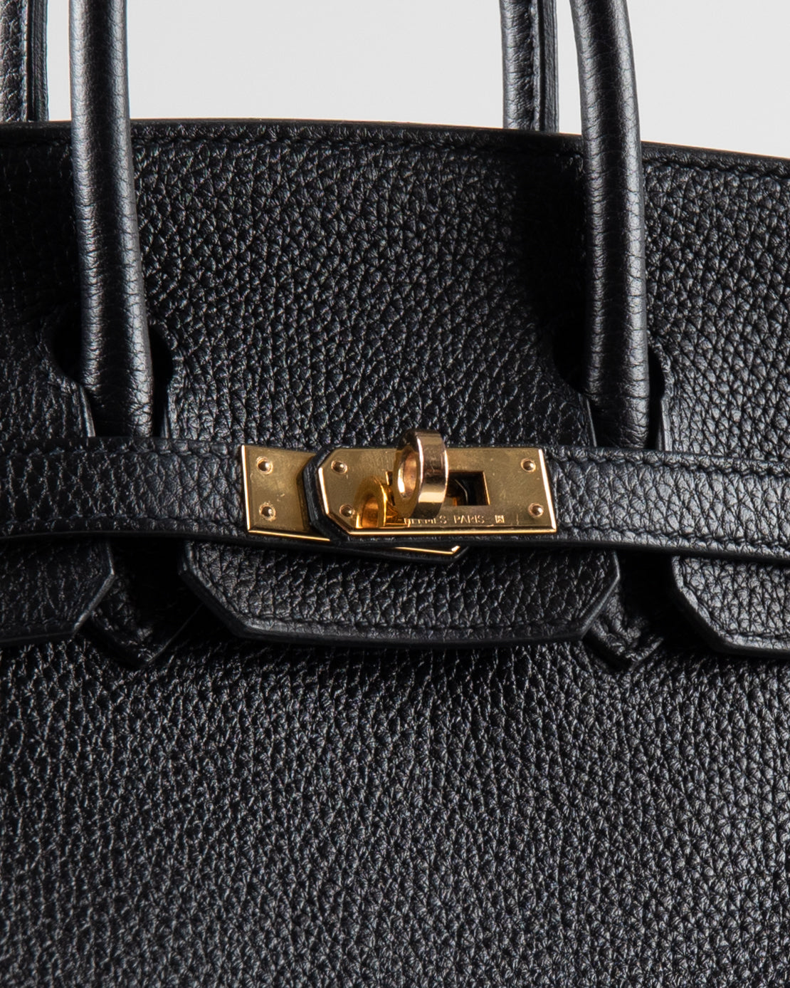 (Preloved) Birkin 25 Black in Togo Leather with Rose Gold Hardware