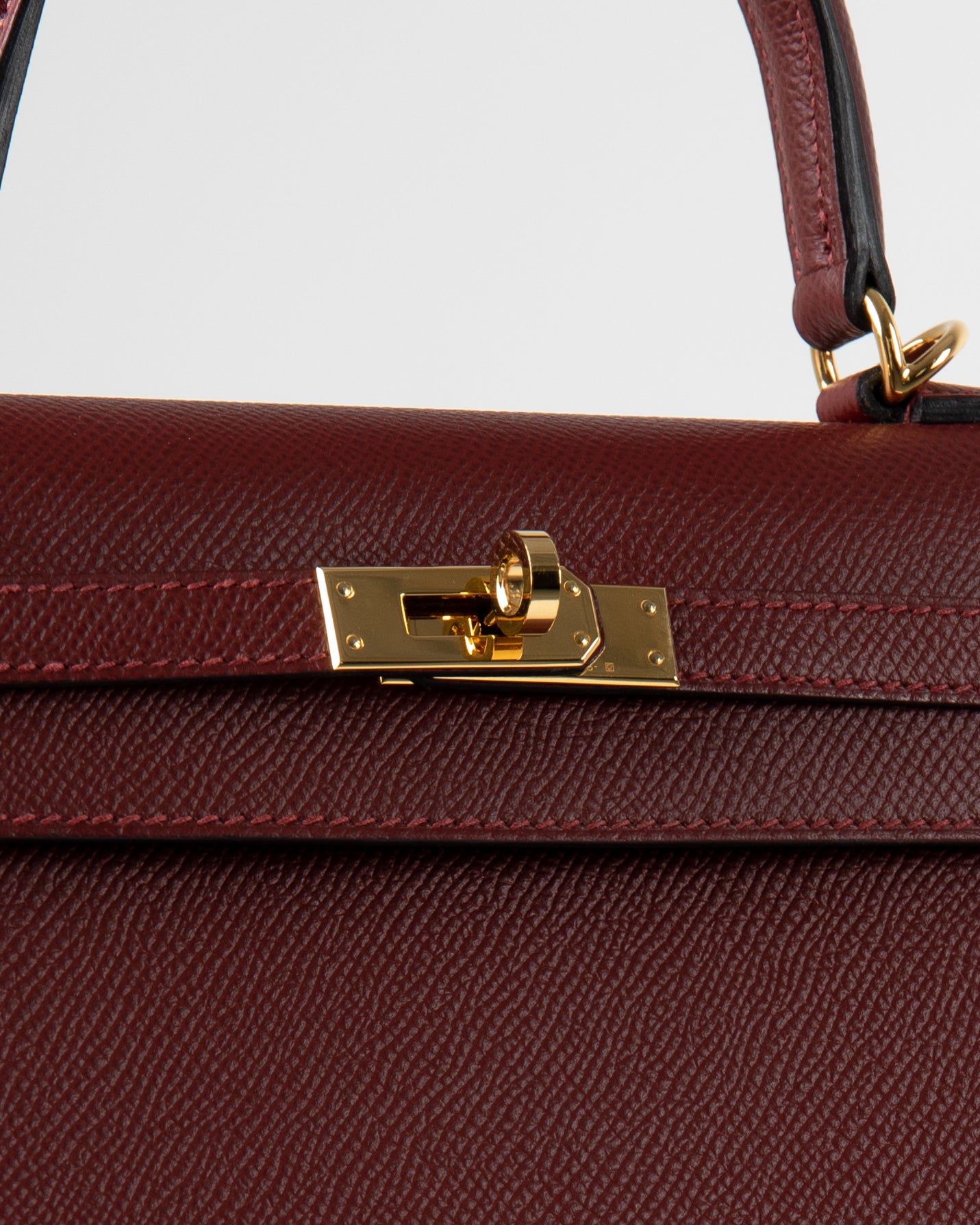 Hermes Kelly Sellier 25 Rouge Venetian Epsom Gold Hardware – Madison Avenue  Couture
