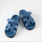 Chypre Sandal in Bleu Bleuet Epsom Leather