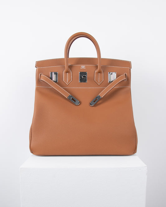 HAC Birkin 40 in Gold Togo with Palladium Hardware