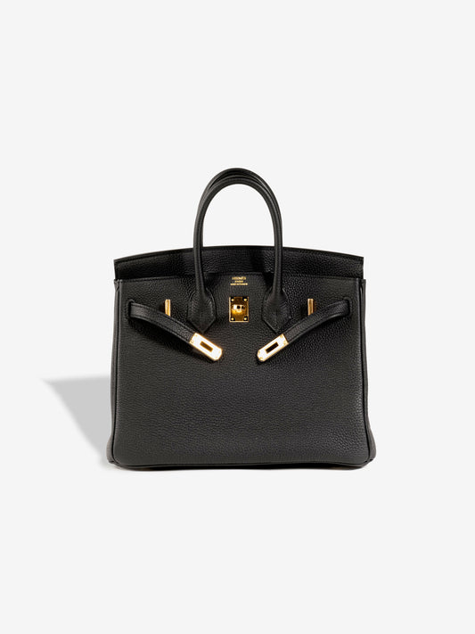 Birkin 25 in Black Togo Leather with Gold Hardware