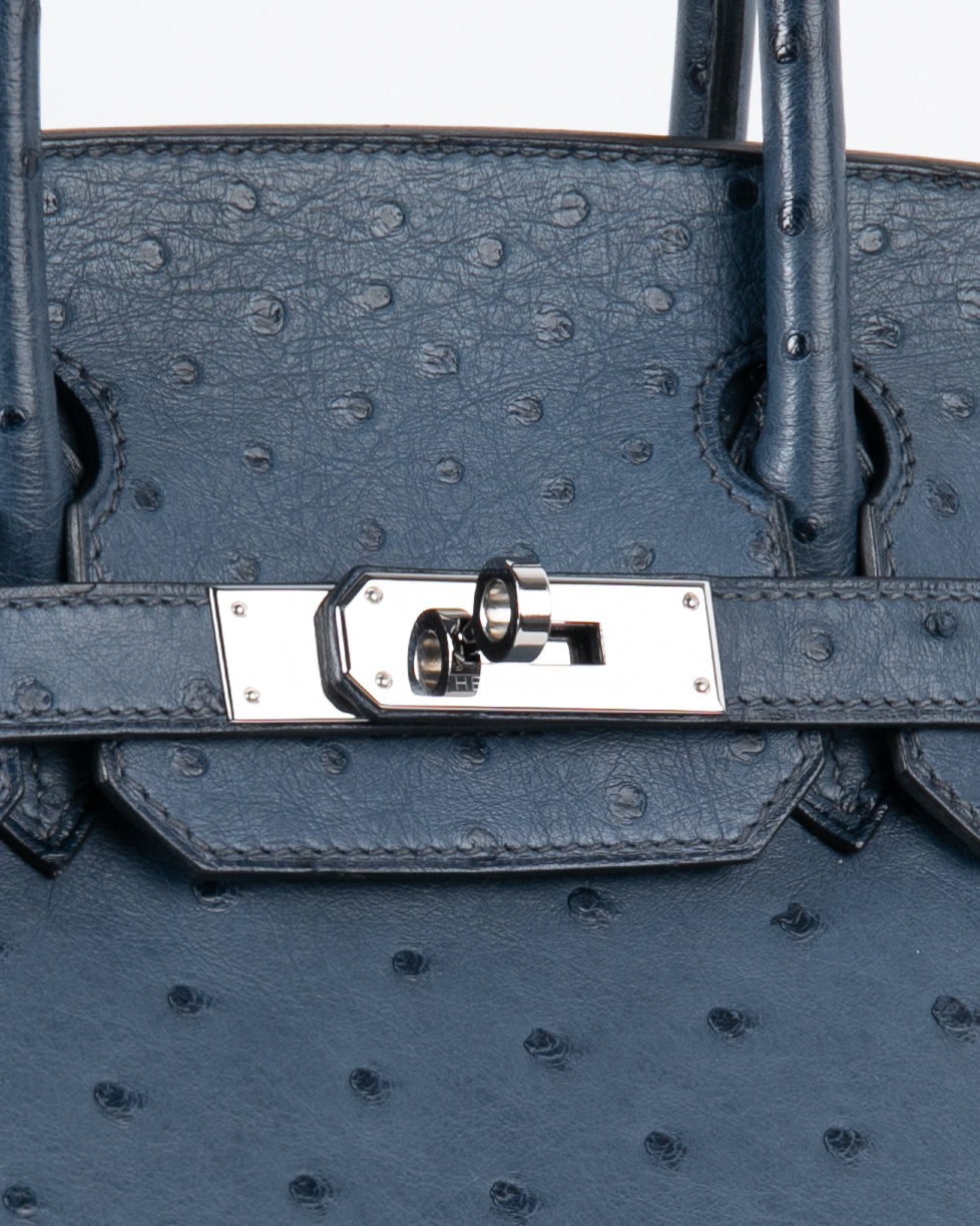 Hermès Bleu Roi Ostrich Birkin 30cm Palladium Hardware Available For  Immediate Sale At Sotheby's
