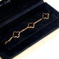 Van Cleef & Arples Onyx 5 Motif Alhambra Bracelet