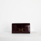Constance To Go Long Wallet in Bordeaux Alligator with Gold Hardware