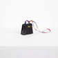 Micro Mini Kelly Twilly Bag Charm in Noir Lizard